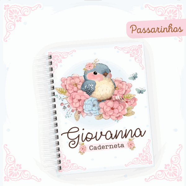 05 - PASSARINHOS Caderneta de Saúde Passarinho Rosa